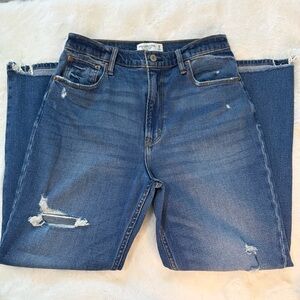 Abercrombie & Fitch The Ankle Straight Ultra High Rise 29/8r